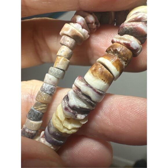 Vintage Shell & Turquoise Heishi Necklace – Handcrafted Southwest Style - Picture 10 of 10